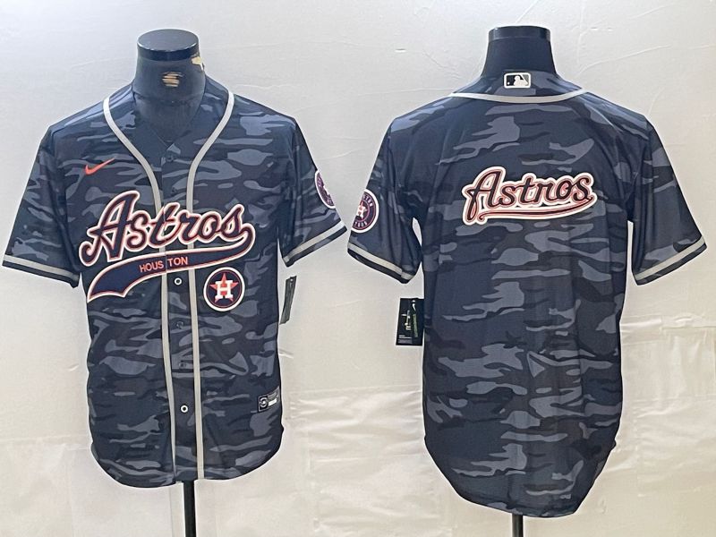 Men Houston Astros Blank Camo Jointly 2024 Nike MLB Jersey style 8